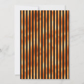 みすぼらしいオレンジと黒のゴシック結婚様式のシック 招待状 (裏面)