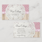 みすぼらしいコテージシック素朴ドリーオンカントリーウッド 名刺 (正面/裏面)