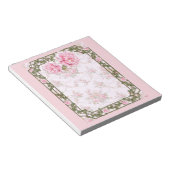 みすぼらしいシックかわいらしな牡丹 ノートパッド (アングル)