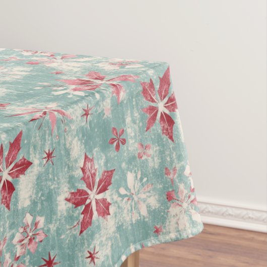 みすぼらしいシックかわいらしヴィンテージクリスマス テーブルクロス (インサイチュ)