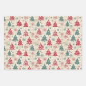みすぼらしいシックかわいらしヴィンテージクリスマス ラッピングペーパーシート (正面2)