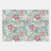 みすぼらしいシックかわいらしヴィンテージクリスマス ラッピングペーパーシート (正面2)