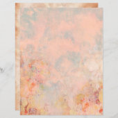 みすぼらしいシックで紅茶のステンドン紙 (正面/裏面)