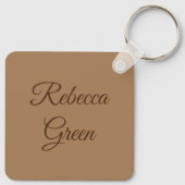 みすぼらしいシックで素敵な赤いチューリップ キーホルダー (裏面)