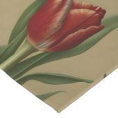 みすぼらしいシックで素敵な赤いチューリップ ショートテーブルランナー (コーナー)