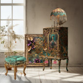 みすぼらしいシックで装飾的な、ダンサーのポートレート 薄葉紙