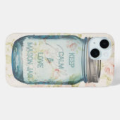 みすぼらしいシックで静かな愛のメイスンの瓶 Case-Mate iPhoneケース (裏面 (横))