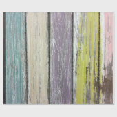 みすぼらしいシックなウッド ラッピングペーパー (フラット)