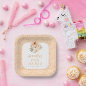 みすぼらしいシックなオレンジリトルカボチャ赤ちゃんシャワー ペーパープレート (パーティー)