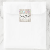 みすぼらしいシックなカントリー素朴・バ絵を描ンティング スクエアシール (バッグ)