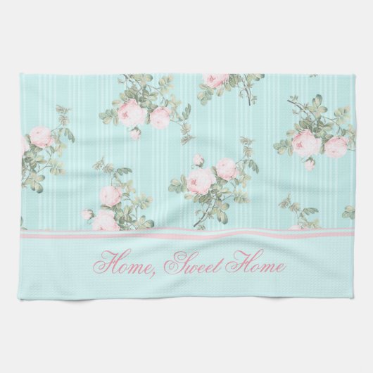 みすぼらしいシックなキッチンタオルホーム、スイートホーム、カスタム キッチンタオル (横)