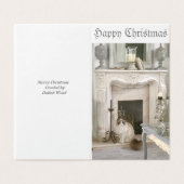 みすぼらしいシックなクリスマスカードの箱 (外部フラット)