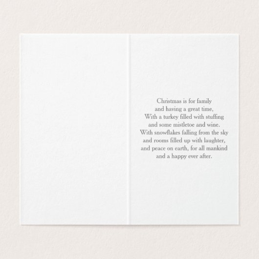 みすぼらしいシックなクリスマスカードの箱 (内部フラット)