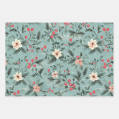 みすぼらしいシックなクリスマス ラッピングペーパーシート (正面3)