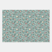 みすぼらしいシックなクリスマス ラッピングペーパーシート (正面)