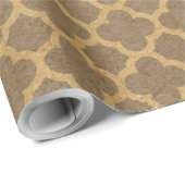 みすぼらしいシックなクローバーパタ素朴ーン ラッピングペーパー (ロールコーナー)