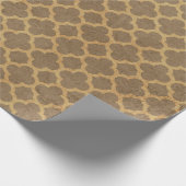 みすぼらしいシックなクローバーパタ素朴ーン ラッピングペーパー (角)