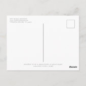 みすぼらしいシックなコケットピンクラブシャックベビーシャワー ポストカード (裏面)