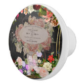 みすぼらしいシックなコラフランスのージ、シック、カントリーの素朴な、fl セラミックノブ (右)