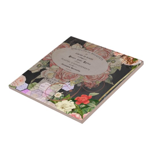 みすぼらしいシックなコラフランスのージ、シック、カントリーの素朴な、fl タイル (側面)