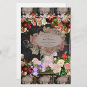 みすぼらしいシックなコラフランスのージ、シック、カントリーの素朴な、fl 便箋 (正面/裏面)