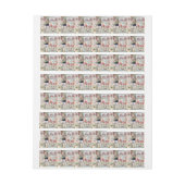 みすぼらしいシックなコラージュビクトリアン、カントリー、デコページ、モ ラップアラウンド宛名ラベル (シート)