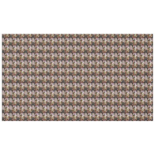 みすぼらしいシックなコラージュフランスの、シックな、田舎の田舎風 テーブルクロス (正面(横))