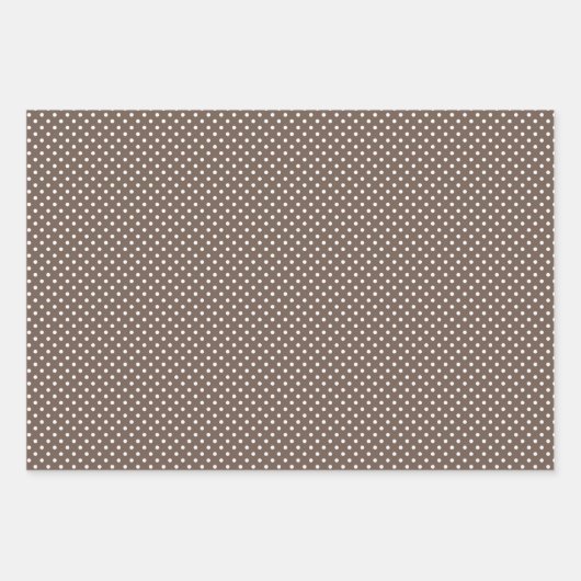 みすぼらしいシックなタンベージュタイペブラウン格子柄 ラッピングペーパーシート (正面)