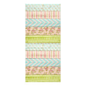 みすぼらしいシックなバラが赤ちゃんのシャワーゲームカードを願う ラックカード (裏面)