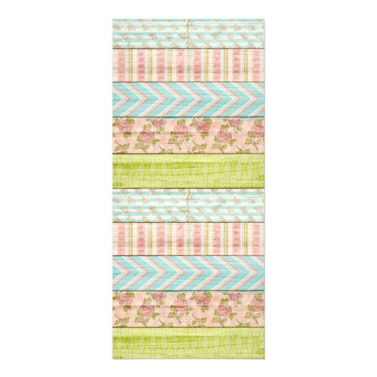 みすぼらしいシックなバラが赤ちゃんのシャワーゲームカードを願う ラックカード (裏面)