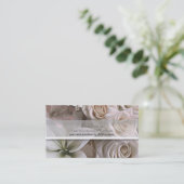 みすぼらしいシックなバラフローラエレガント友人を参照 紹介カード (スタンド正面)