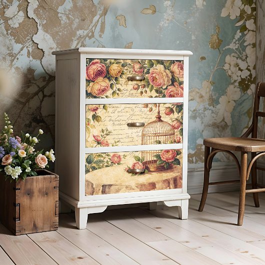 みすぼらしいシックなバーケージのポスターまたはデコページ紙 ポスター