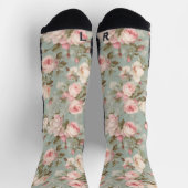 みすぼらしいシックなパターンヴィンテージ ソックス (上部)