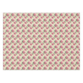 みすぼらしいシックなピンクのクチナシ テーブルクロス (正面(横))