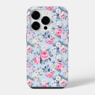 みすぼらしいシックなピンクのバラの模様 iPhone 14 PROケース