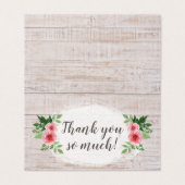 みすぼらしいシックなピンクのバラ素朴ズオンカントリーサンキュー (外部フラット)