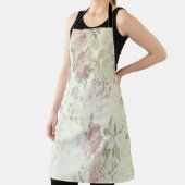 みすぼらしいシックなピンクローズフローラ エプロン (インサイチュ)