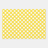 みすぼらしいシックなピンク&イエローのマッチングパターン ラッピングペーパーシート (正面3)