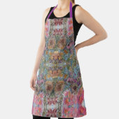 みすぼらしいシックなフラワーガーデンウォーター絵を描カラー エプロン (インサイチュ)