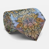 みすぼらしいシックなフラワーガーデンウォーター絵を描カラー ネクタイ (ロール)