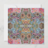 みすぼらしいシックなフラワーガーデンウォーター絵を描カラー ノートカード (正面)