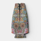 みすぼらしいシックなフラワーガーデンウォーター絵を描カラー ボトルクーラー (裏面)