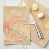 みすぼらしいシックなフローラキッチンタオル キッチンタオル (四つ折り)