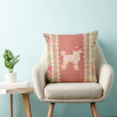 みすぼらしいシックなフローラプードルとバラ クッション (椅子)