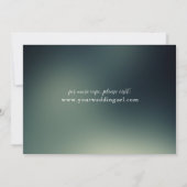 みすぼらしいシックなフローラボールジャールモノグラム結婚ズ 招待状 (裏面)