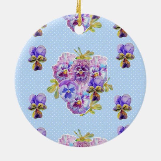 みすぼらしいシックなフローラ愛あなた祖母の装飾 セラミックオーナメント (裏面)