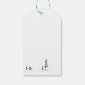 みすぼらしいシックなフローラ誕生日カップケーキの行き来 ギフトタグ (裏面)