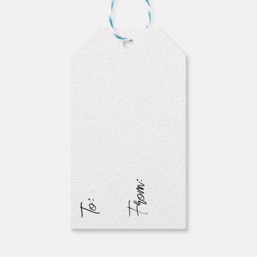 みすぼらしいシックなフローラ誕生日カップケーキの行き来 ギフトタグ (裏面)