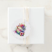 みすぼらしいシックなフローラ誕生日カップケーキの行き来 フェイバータグ (インサイチュ)