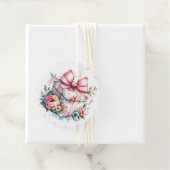 みすぼらしいシックなフローラ誕生日ギフト フェイバータグ (インサイチュ)